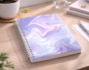 Lined Notebook – 7" x 9" Spiral Journal | Interchangeable Cover | By When? Planner Co.