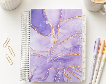 Horizontal Focus Planner – 7"x9" Handcrafted Planner with Weekly Layout, Habit & Budget Pages