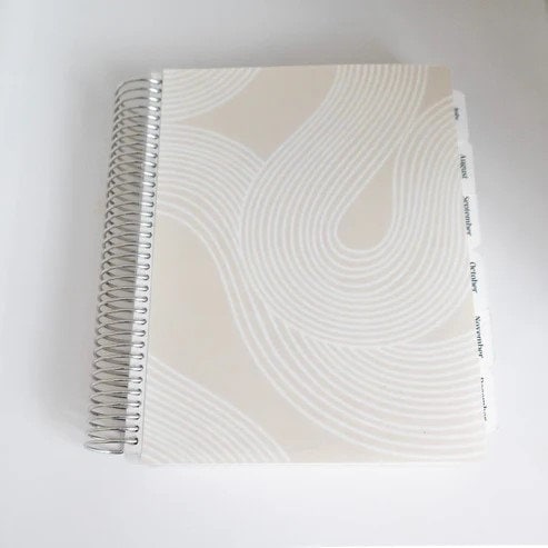The Daily Focus Planner, 7" x 9" planner, spiral planner, Handcrafted planner, By When? Planner Co
