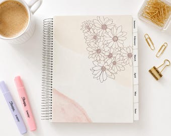Horizontal Focus Planner – 7"x9" Handcrafted Planner with Weekly Layout, Habit & Budget Pages