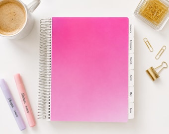 Horizontal Focus Planner – 7"x9" Handcrafted Planner with Weekly Layout, Habit & Budget Pages