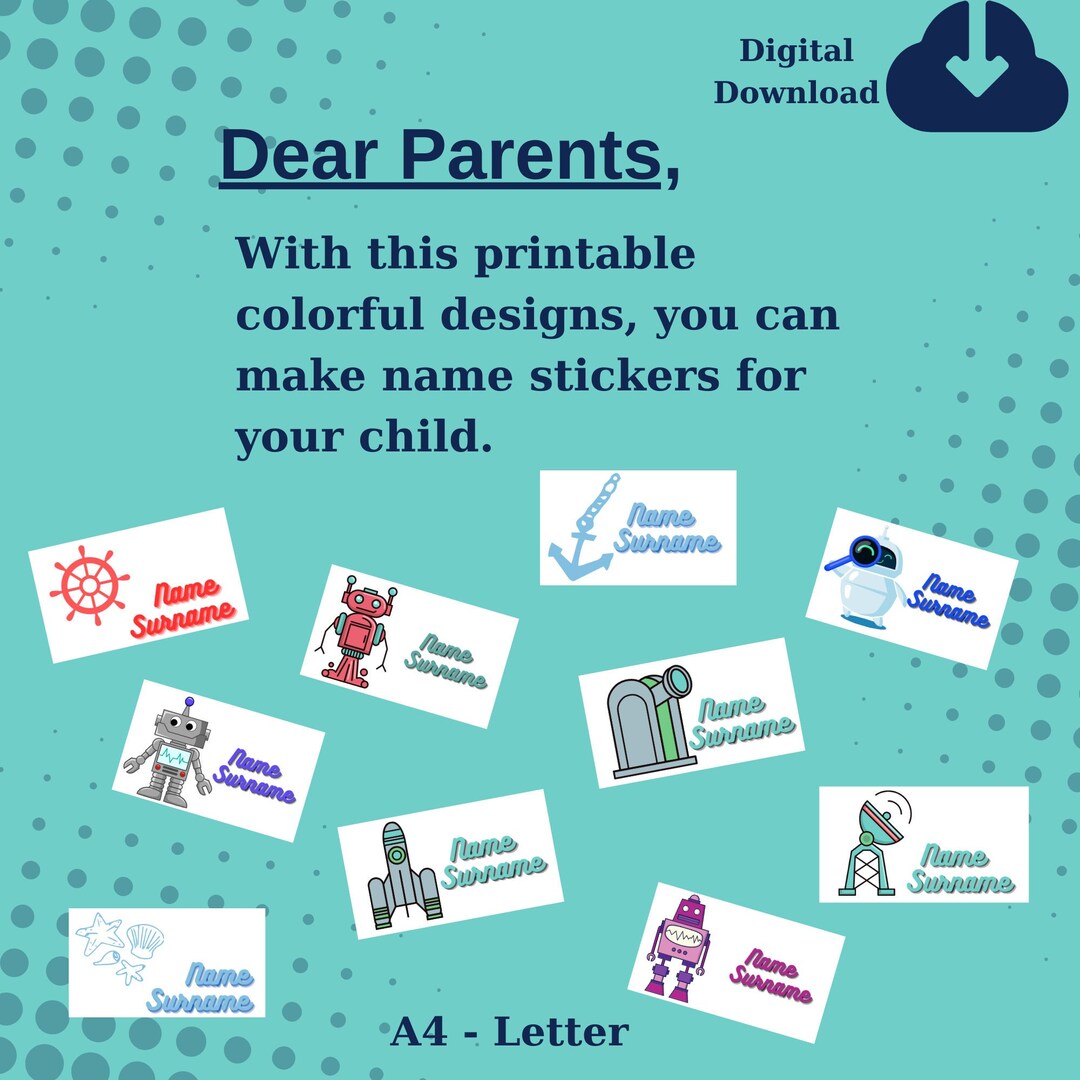 Custom Name Labels For Kids Printable Name Labels For Kids Etsy Custom Name Labels For Kids Printable Name Labels For Kids Etsy