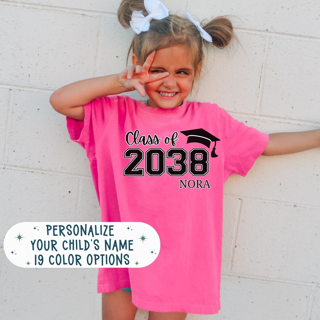Personalized Class of 2038 Keepsake First Day of School Grow Etsy