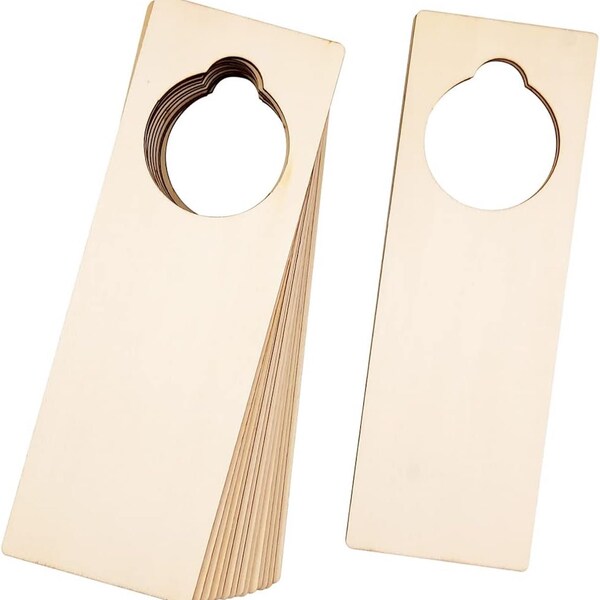 Blank Wooden Door Hanger Etsy