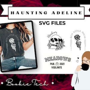 Haunting Adeline SVG Files | Dark Romance | Cat and Mouse Duet | H.D. Carlton | Zade Meadows | Bundle DIY | Book Lovers Booktok | Cricut
