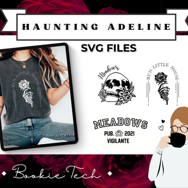 Haunting Adeline SVG Files | Dark Romance | Cat and Mouse Duet | H.D. Carlton | Zade Meadows | Bundle DIY | Book Lovers Booktok | Cricut