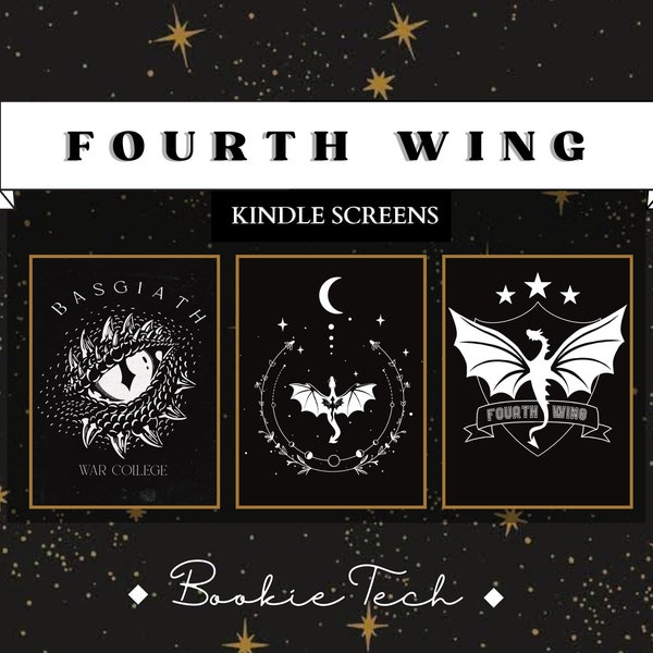 Fourth Wing Kindle Lock Screen .EPUB File | Digital Download | Kindle must be ad-free!