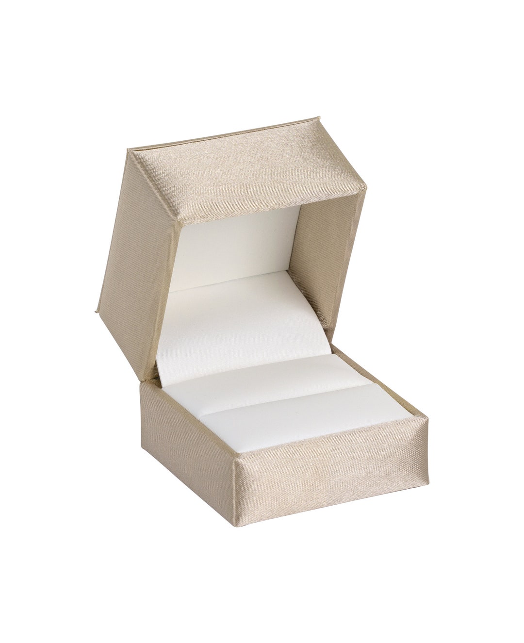 Square Satin Engagement Ring Box Available in Burgundy, Blue, and ...