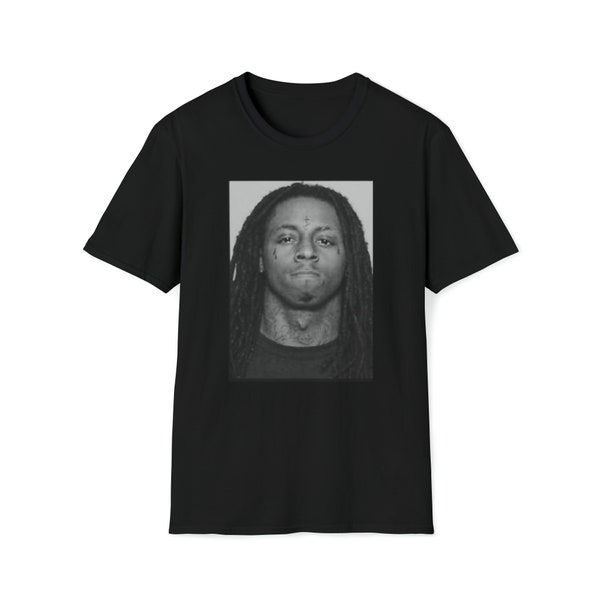 Lil Wayne Mugshot Tee celebridad mugshot camiseta hip hop ropa streetwear para él