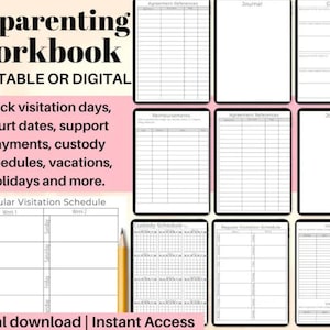 Child Custody Binder, Coparenting Child Custody Planner Printable, Custody Calendar, Single Parent Visitation Tracker, Custody Template 2023