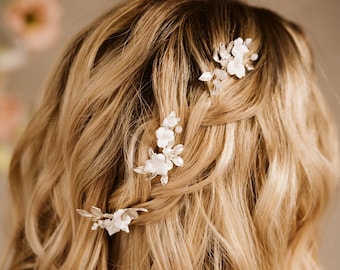 Boho Wedding Hair Pins, Bridesmaid Hair Pin, Gold Leaf Vine Pins, Boho Wedding Hair Accessories, Bridal hair piece