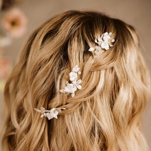 Boho Wedding Hair Pins, Bridesmaid Hair Pin, Gold Leaf Vine Pins, Boho Wedding Hair Accessories, Bridal hair piece