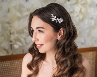 Wedding Flowers Hair piece, Wedding Hair Jewellery, Bridal Hair Comb, Wedding Hair Accessories, Wedding Hair Flowers