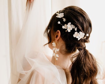 Floral Wedding Hair Pins, Flowers Hair Accessories, Bridesmaid Hairpins, Wedding Hairpiece, Bridal Hair Jewellery, Wedding Hair Clip