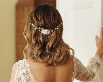 Bridal Hair Comb, Wedding Hair piece, Bridal Hair Accessories, Wedding Hair Flowers, Bridal Headpiece