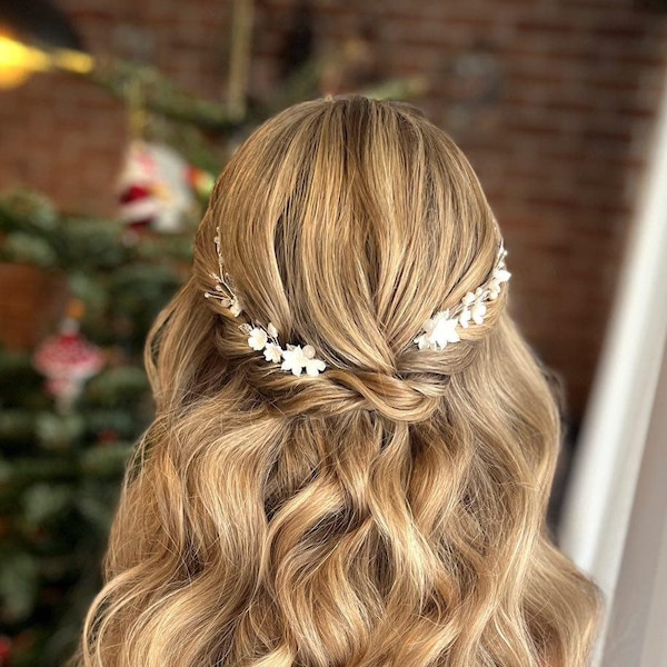 Wedding Hair piece, Bridal Hair Accessories, Flowers Wedding Hair comb, Wedding Hair Flowers, Bridal Headpiece