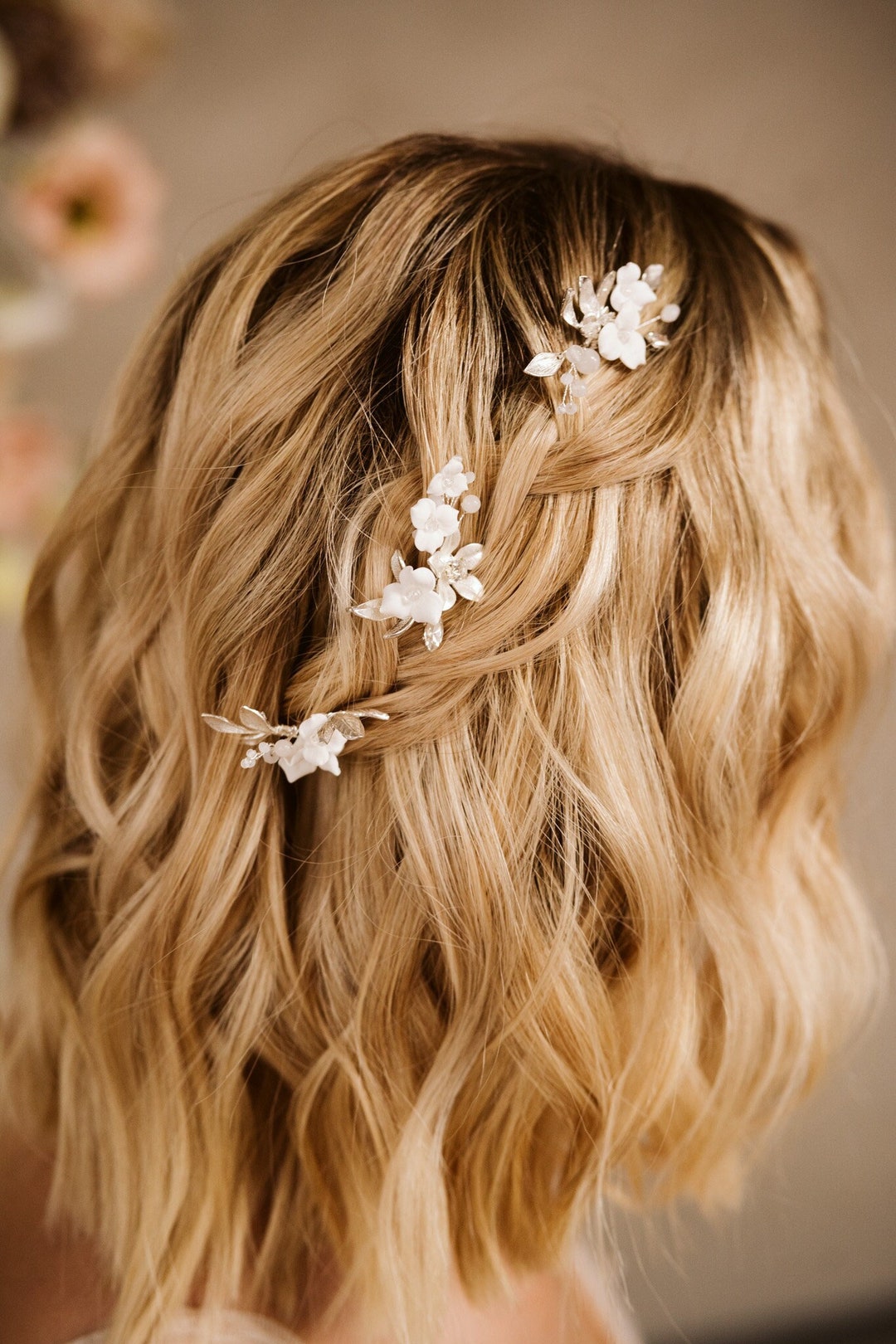 Boho Wedding Hair Pins Bridesmaid Hair Pin Gold Leaf Vine - Etsy