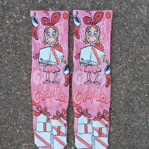 CINDY LOU/ tHE GRINCH sOCKS