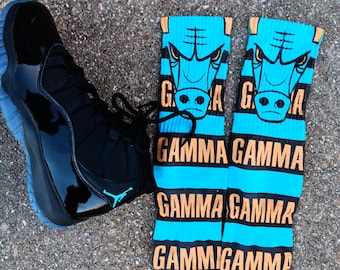 Gamma blue 11s socks #2