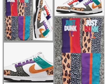 Animal dunks socks