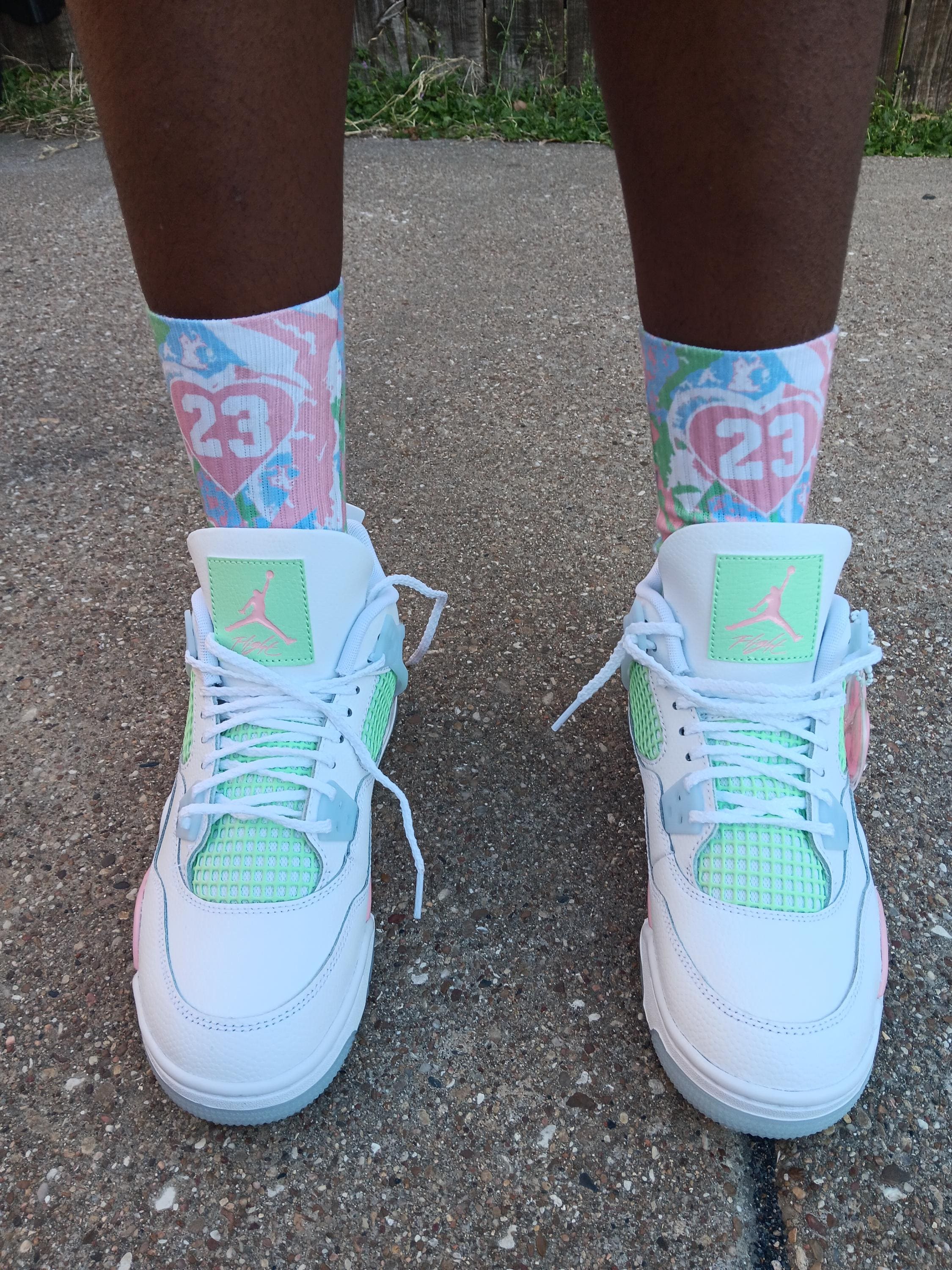 off white jordan 4 mint laces