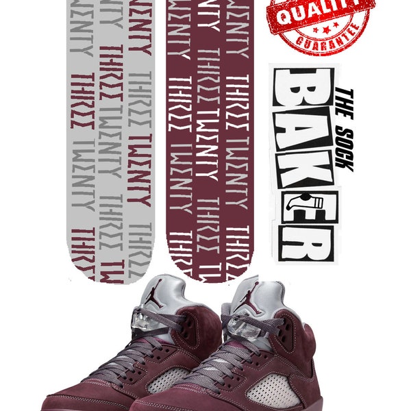 BURGUNDY 5S SOCKS