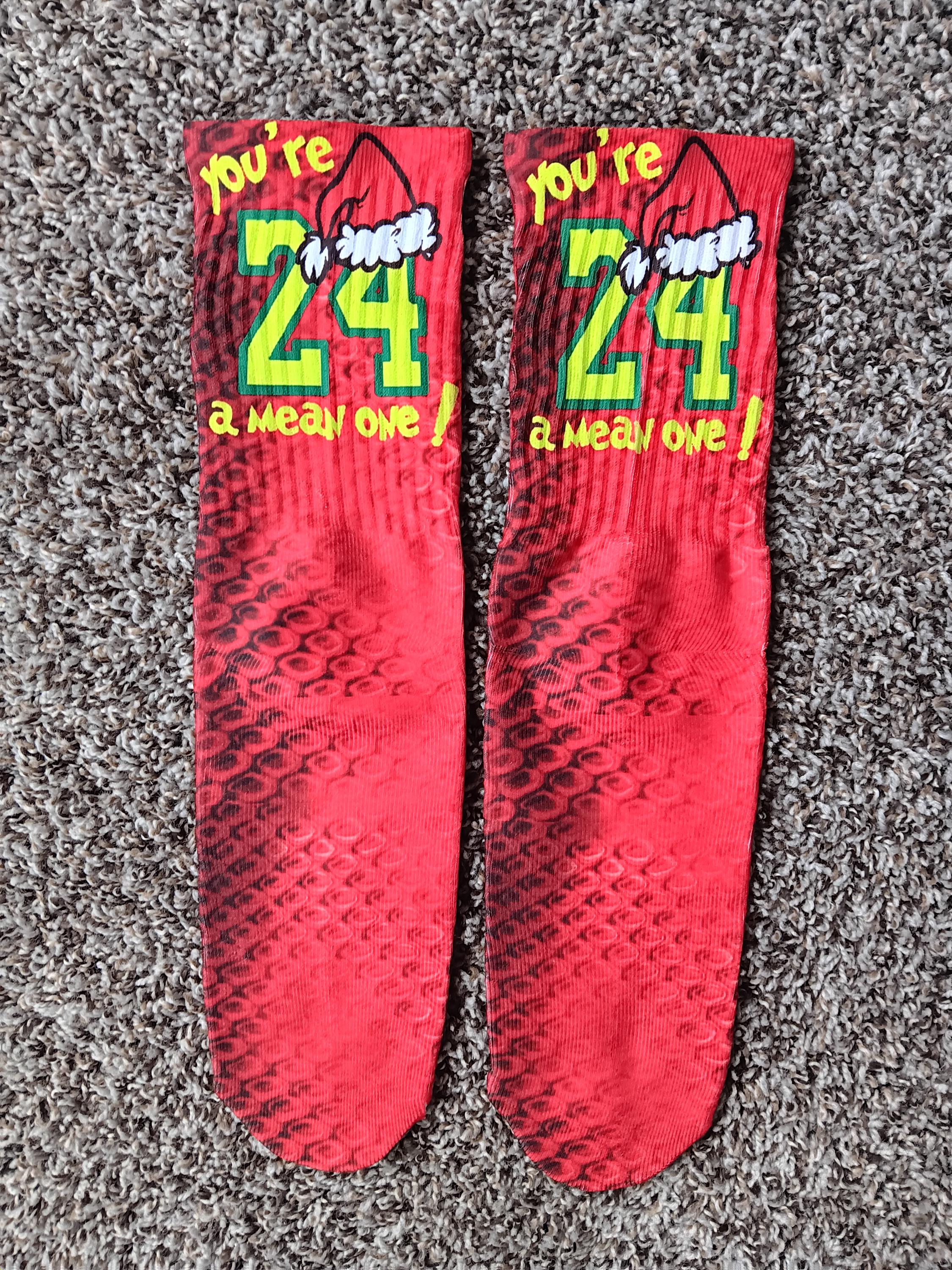 kobe grinch socks