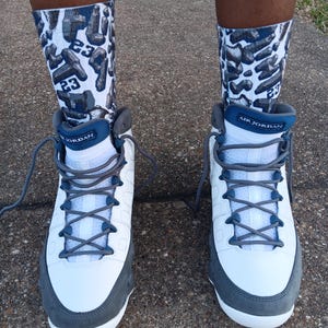 Flint Grey 9s socks to match