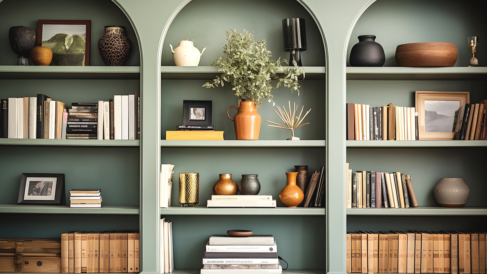 Bookshelf Haven: Zoom Background | Library Home Office | Virtual ...