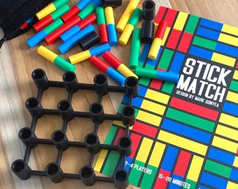 Stick Match Tabletop Strategy Game 3d Printed