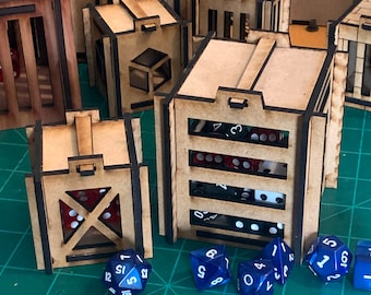 Dice Jail Boxes Instant Download Vorlage für Laserschneiden und Glowforge