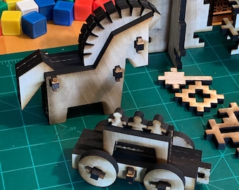 Pferd Instant Digital Download Vorlage für Laserschneiden und Glowforge