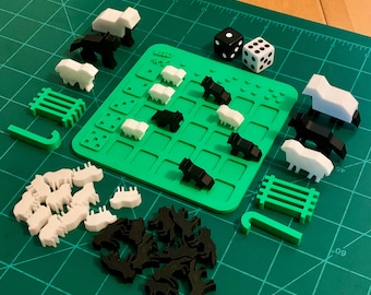 Wolf in Sheep's Clothing Tabletop Game 3d Printed
