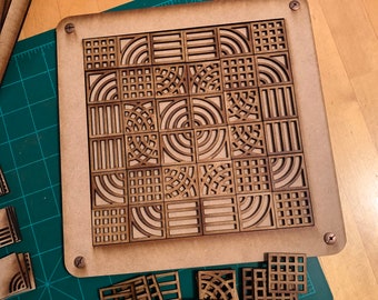 Zen Garten Sofort Download für Laserschneiden und Glowforge