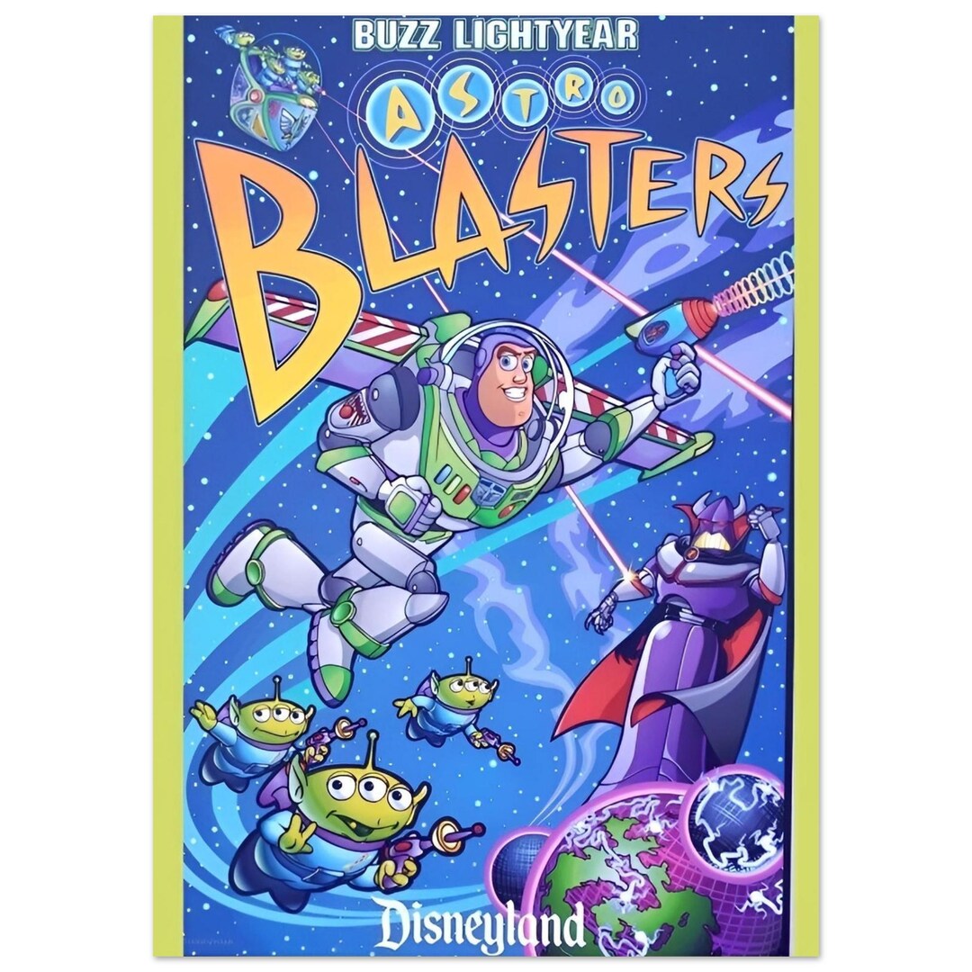 Buzz Lightyear Astro Blasters Premium Poster - Etsy