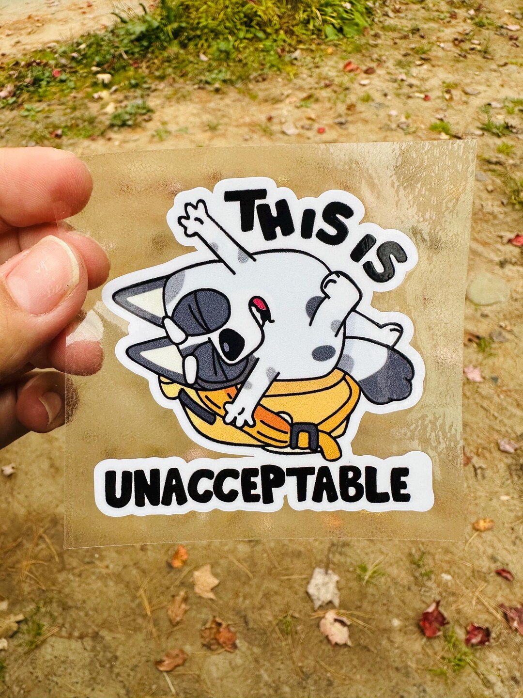 Undermanigble Sticker Unnaceptable Car Sticker - Bumper Sticker - Etsy