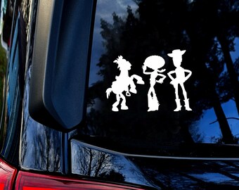 Toy Decal Vinyl, Bumper Sticker, Vinyl white