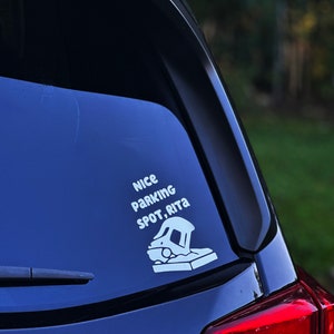 Nice Parking Spot Rita Decal / pegatina para carro / stickers the grannies / DECAL WHITE / Decal for lapto, window, bumper