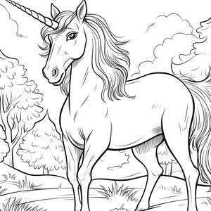 15 Unicorn Coloring Pages | Unicorn PDF, Unicorn Activities, Coloring for Kids, Unicorn Birthday, DIGITAL, Cute Unicorn, Instant Download