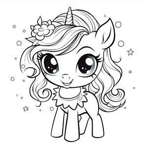 14 Unicorn Coloring Pages | Unicorn PDF, Unicorn Activities, Coloring for Kids, Unicorn Birthday, DIGITAL, Cute Unicorn, Instant Download,