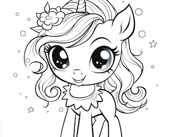 14 Unicorn Coloring Pages | Unicorn PDF, Unicorn Activities, Coloring for Kids, Unicorn Birthday, DIGITAL, Cute Unicorn, Instant Download,