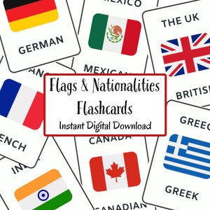 Commonwealth Flag Matching Game - Flash Cards