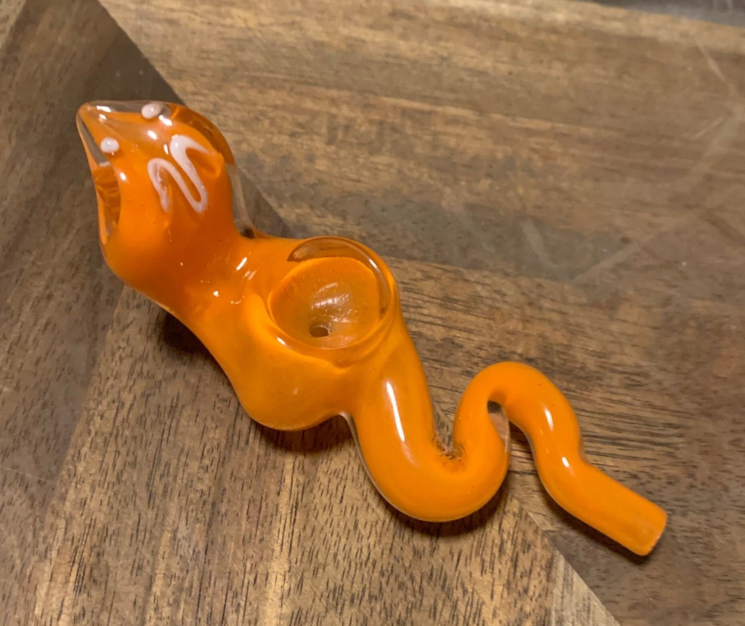 Animal Glass Pipe, Cute Snake Pipe, Pipes for Smoking Tobacco, Unique