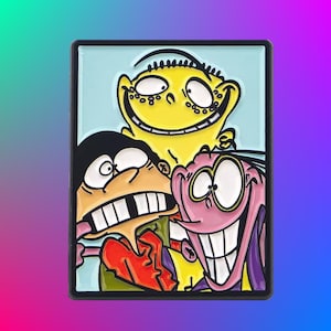Ed, Edd n Eddy 90s Cartoon Pin - Retro Cartoon Enamel Pin
