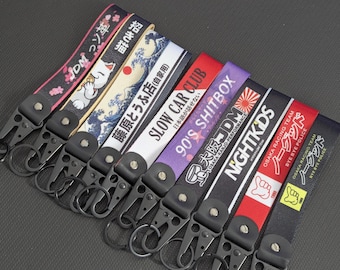 JDM Embroidered Keystraps - Racing Nismo JDM Waves Keychain Jet Tag