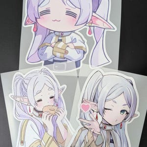 Cute Frieren Anime Car Stickers - Cute JDM Car Slap Stickers