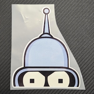 Futurama Bender Car Sticker - JDM Slap Sticker