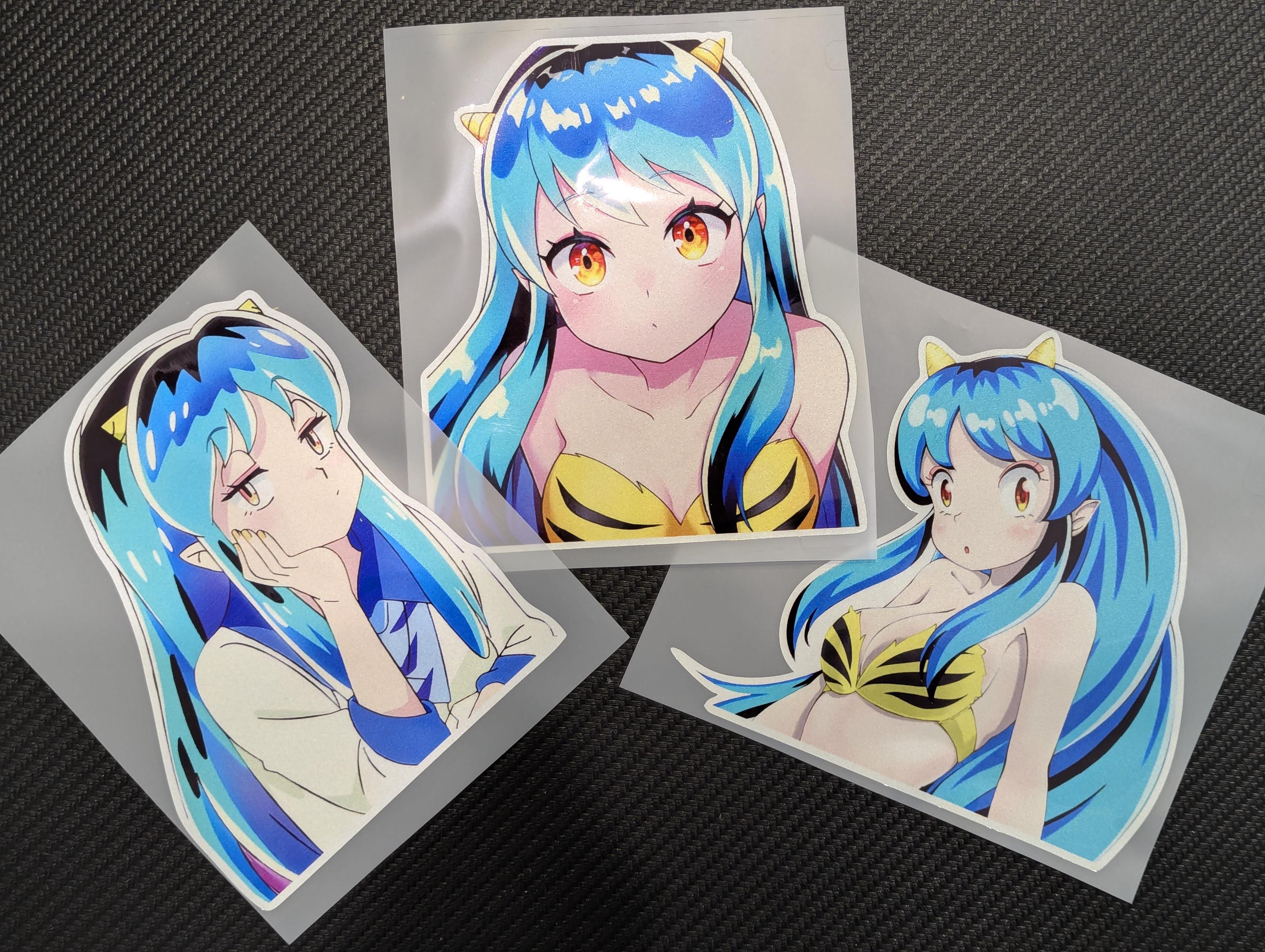 Sticker voiture Lum Anime : Sticker Urusei Yatsura JDM