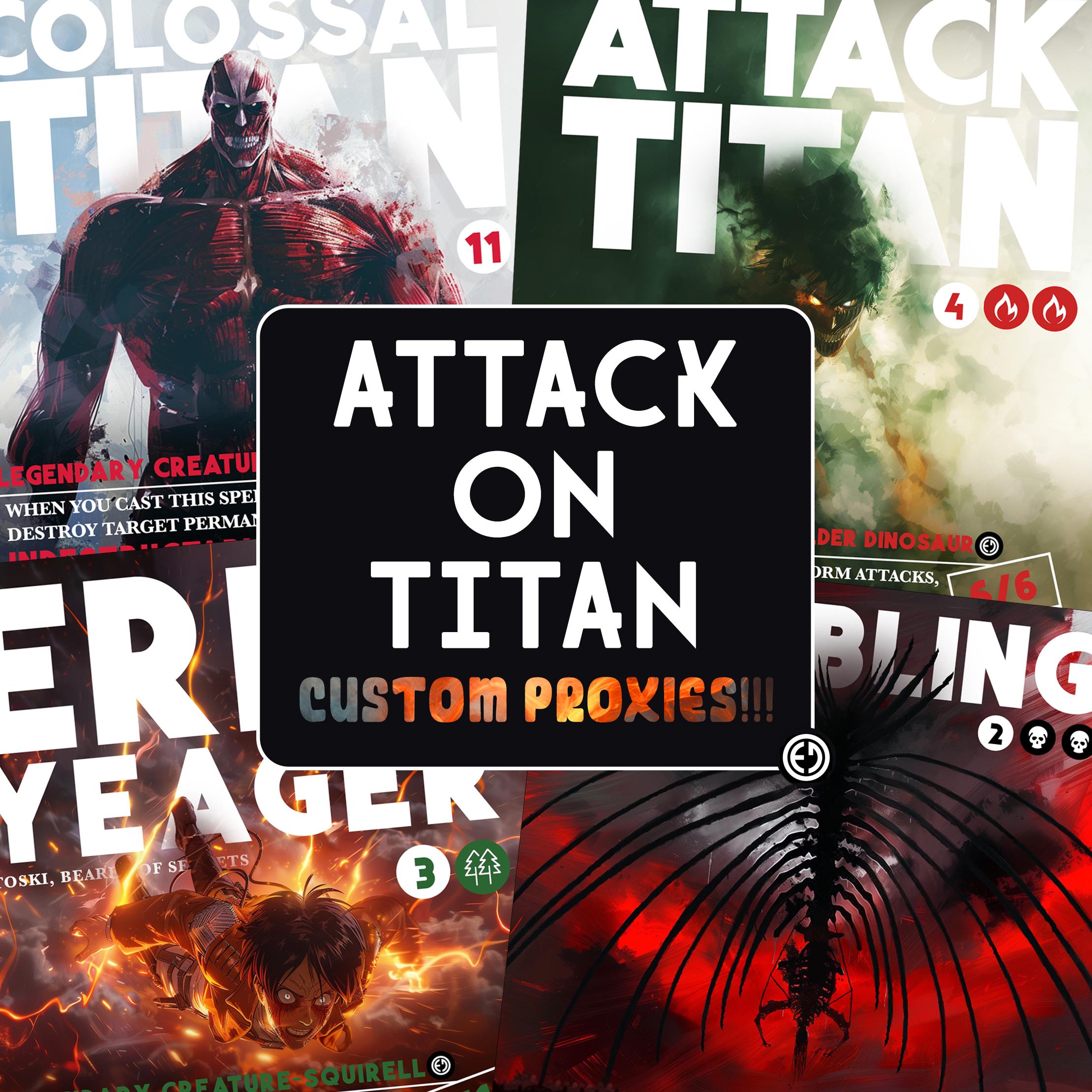 Attack on Titan Magic the Gathering - Etsy Attack on Titan Magic the Gathering - Etsy