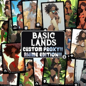 Proxy Basic Lands 12 Pack - Série de anime (Proxy personalizado)